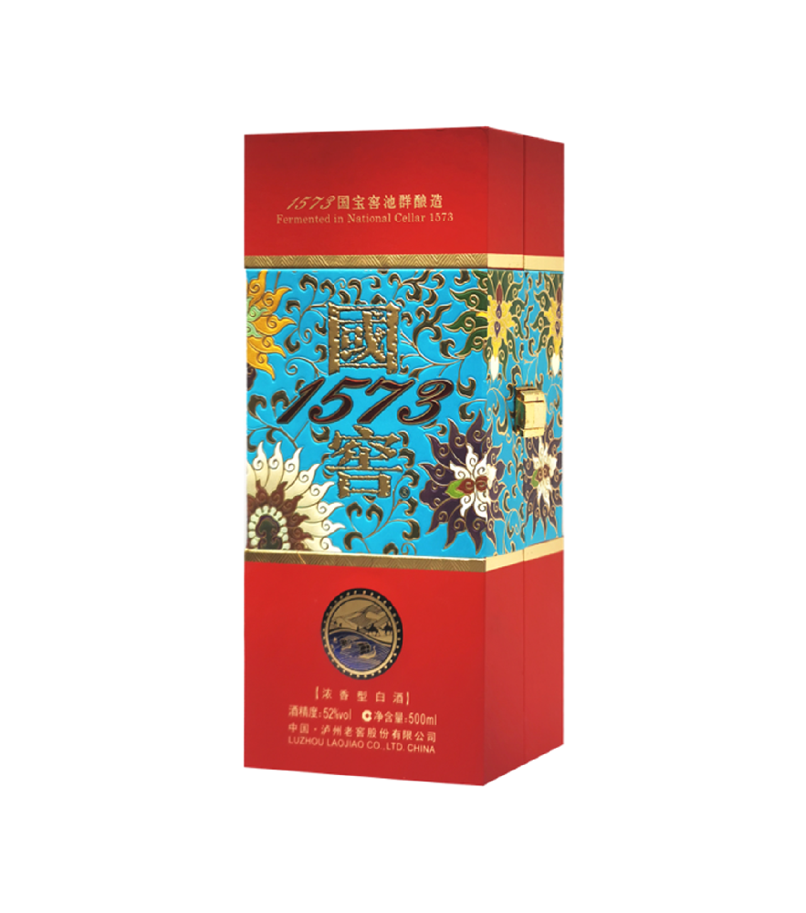 国窖 1573 彩釉版浓香型白酒礼盒